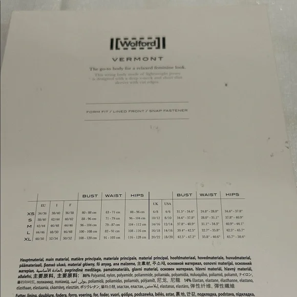 Wolford Vermont Black Short Sleeve Body Brand new in box size large - Picture 4 of 8